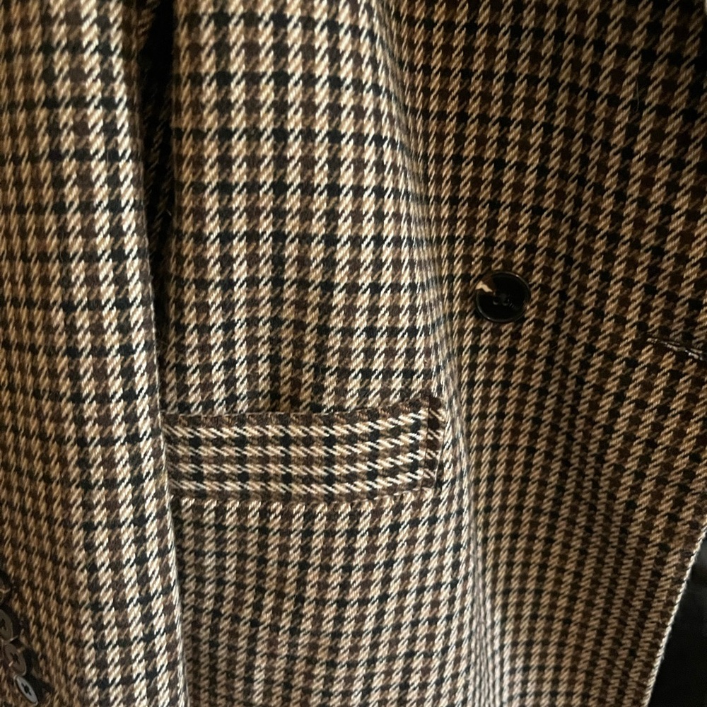 Mid Length Winter Houndstooth Coat - image 5